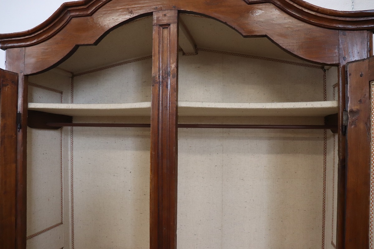 Antique Poplar Wardrobe, Early 18th Century