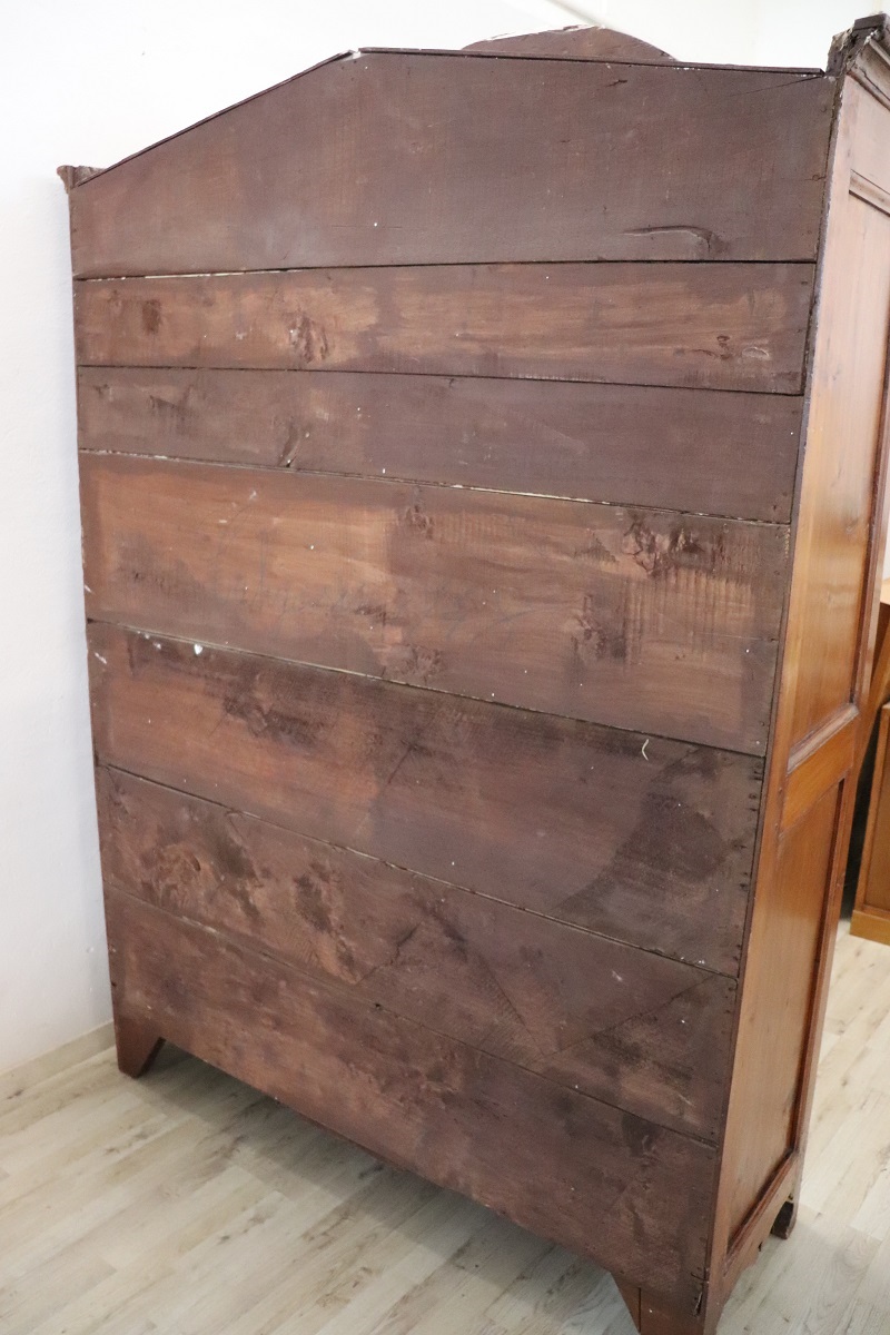 Antique Poplar Wardrobe, Early 18th Century