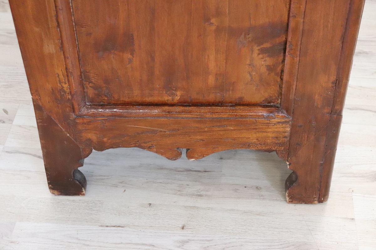 Antique Poplar Wardrobe, Early 18th Century