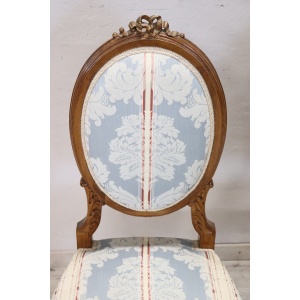Early 20th Century Carved Beech Wood Chairs, Set of 2