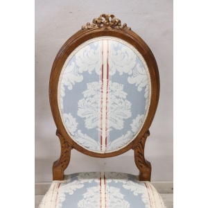Early 20th Century Carved Beech Wood Chairs, Set of 2