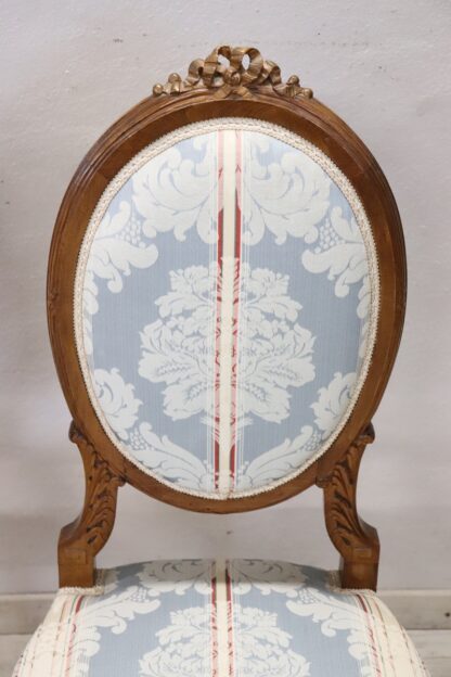 Early 20th Century Carved Beech Wood Chairs, Set of 2 - Image 5