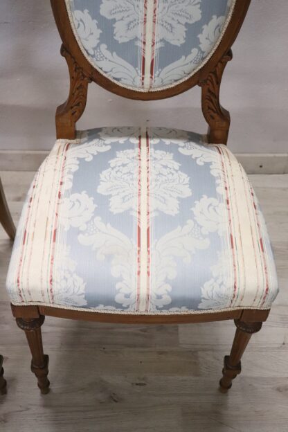 Early 20th Century Carved Beech Wood Chairs, Set of 2 - Image 6