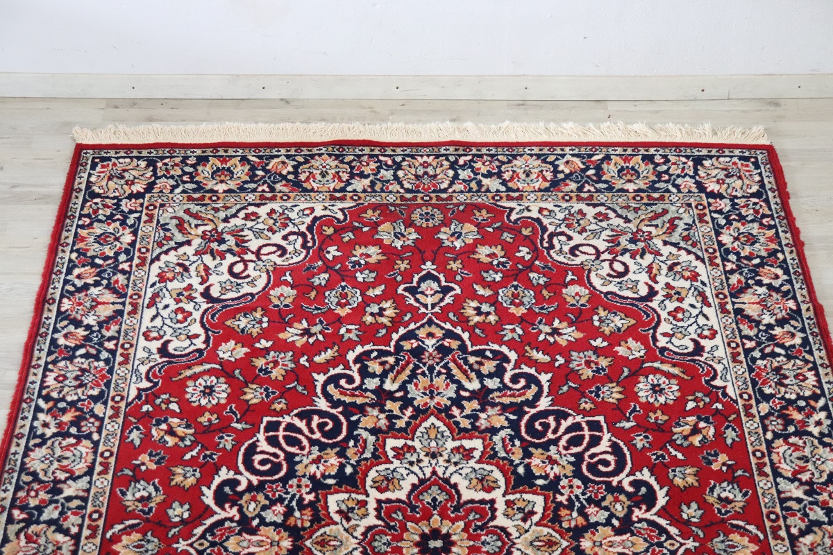 Middle Eastern Handmade Kashan Rug, 1980s