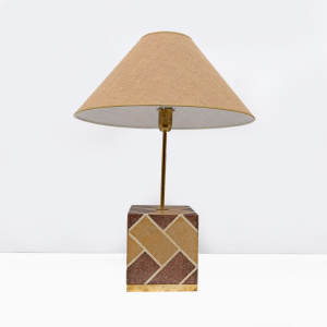 Pair of Liberty Era Italian Cementite Table Lamps