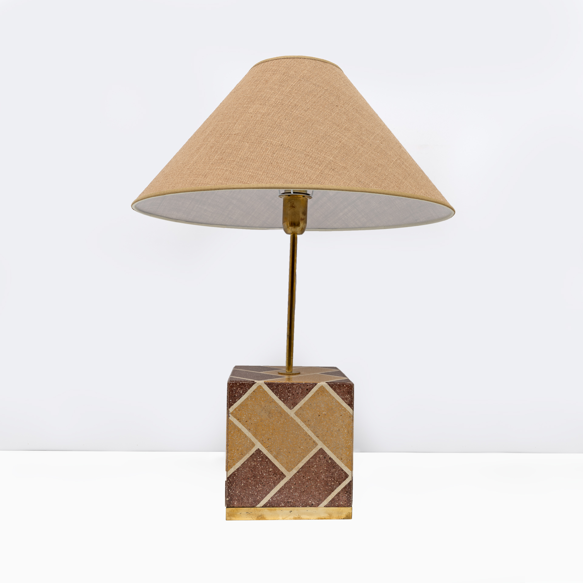 Pair of Liberty Era Italian Cementite Table Lamps