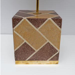Pair of Liberty Era Italian Cementite Table Lamps