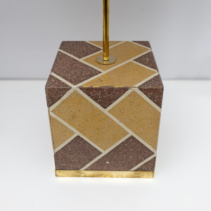 Pair of Liberty Era Italian Cementite Table Lamps