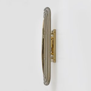Pair of Modern Italian Murano Glass and Brass Sconces