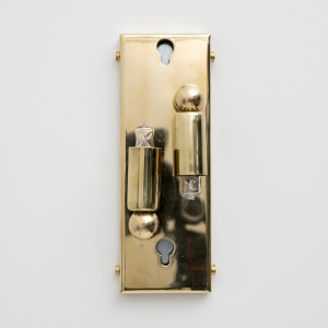 Pair of Modern Italian Murano Glass and Brass Sconces