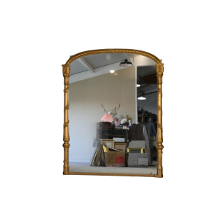 Large Antique Overmantle Mirror