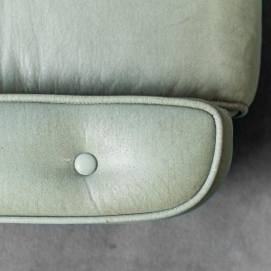 Pair Of Armchairs In Sage Green Fabric From The 1950s Modern Vintage
