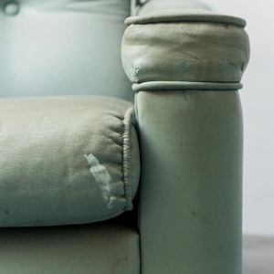 Pair Of Armchairs In Sage Green Fabric From The 1950s Modern Vintage