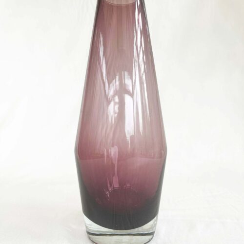 Midcentury Purple Glass Vase By Tamara Aladin For Riihimaen Riihimaen Lasi