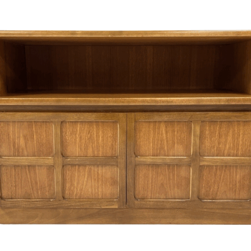 Nathan Squares, Mid Century Teak Compact Sideboard Cupboard
