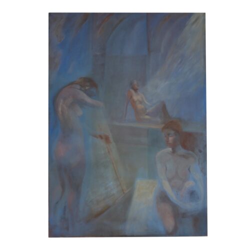 Original Large Acrylic On Canvas C1993