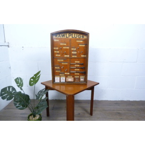 Rawl Plug 1950's Shop Display Cabinet