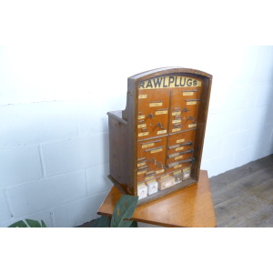 Rawl Plug 1950's Shop Display Cabinet