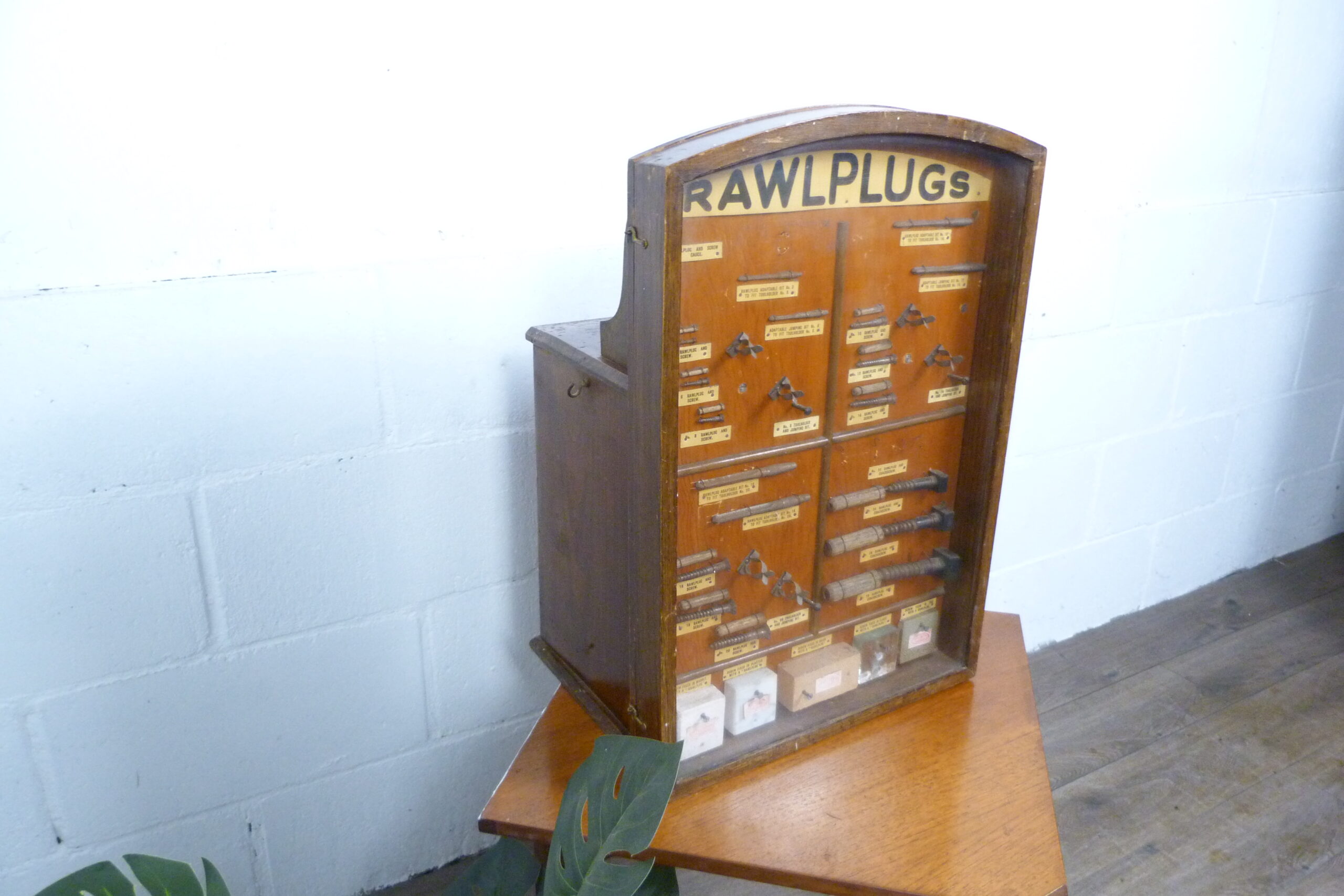 Rawl Plug 1950's Shop Display Cabinet