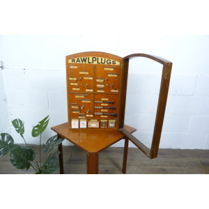 Rawl Plug 1950's Shop Display Cabinet