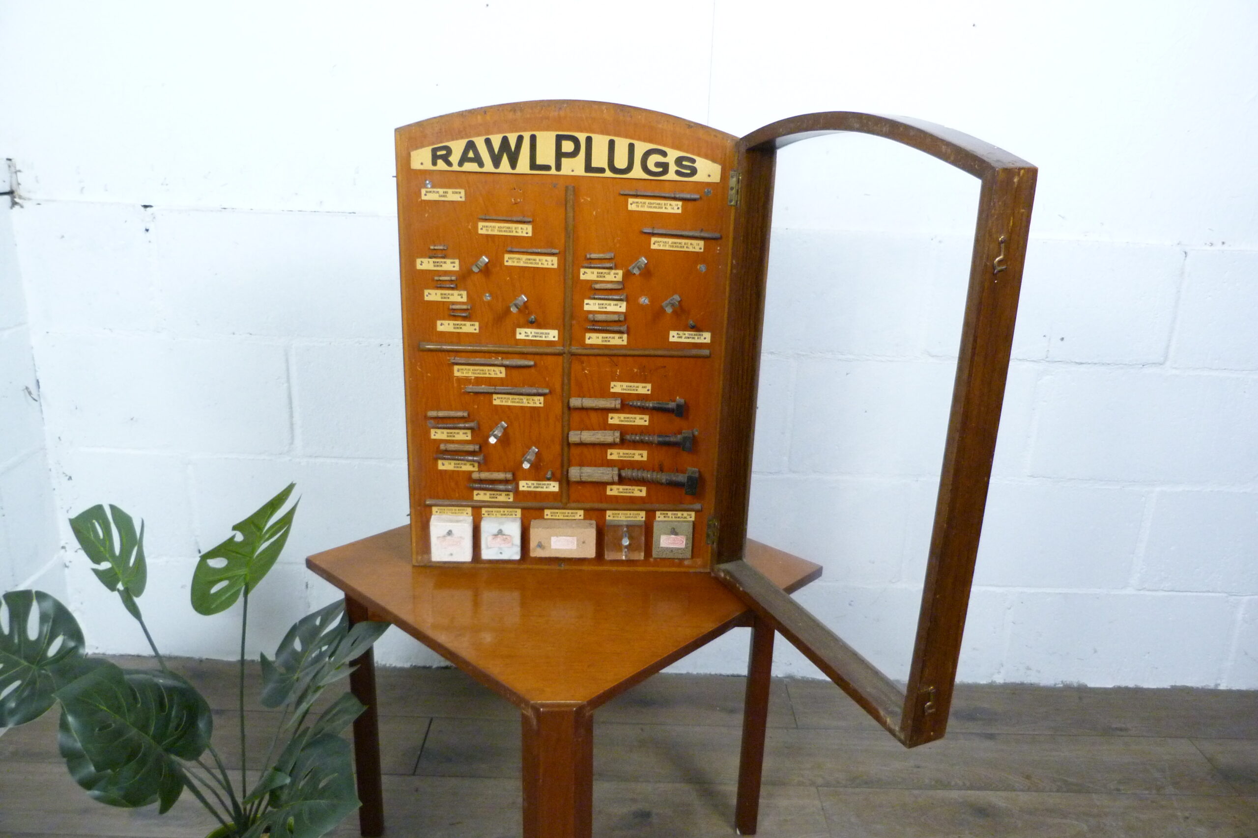 Rawl Plug 1950's Shop Display Cabinet