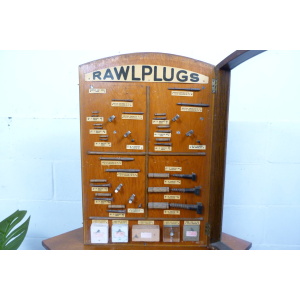 Rawl Plug 1950's Shop Display Cabinet