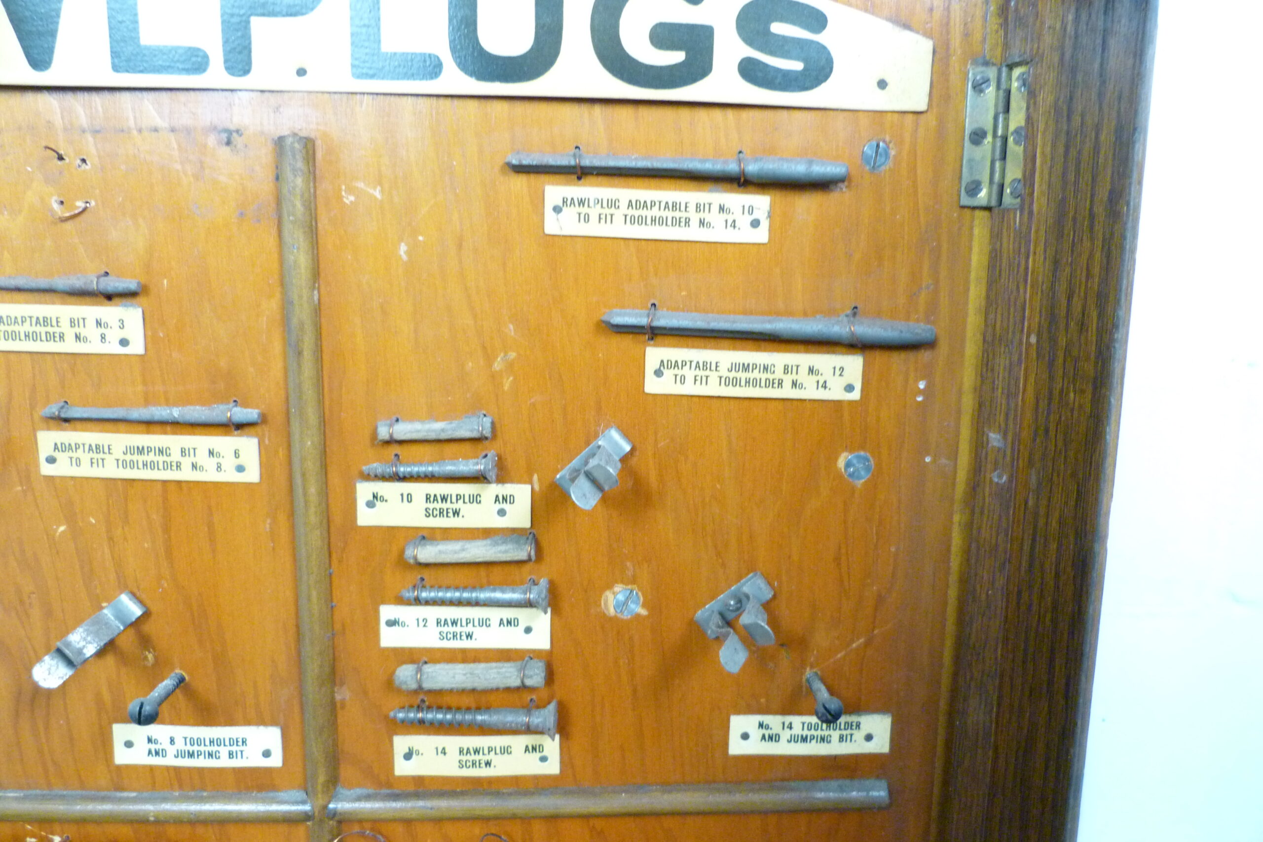Rawl Plug 1950's Shop Display Cabinet
