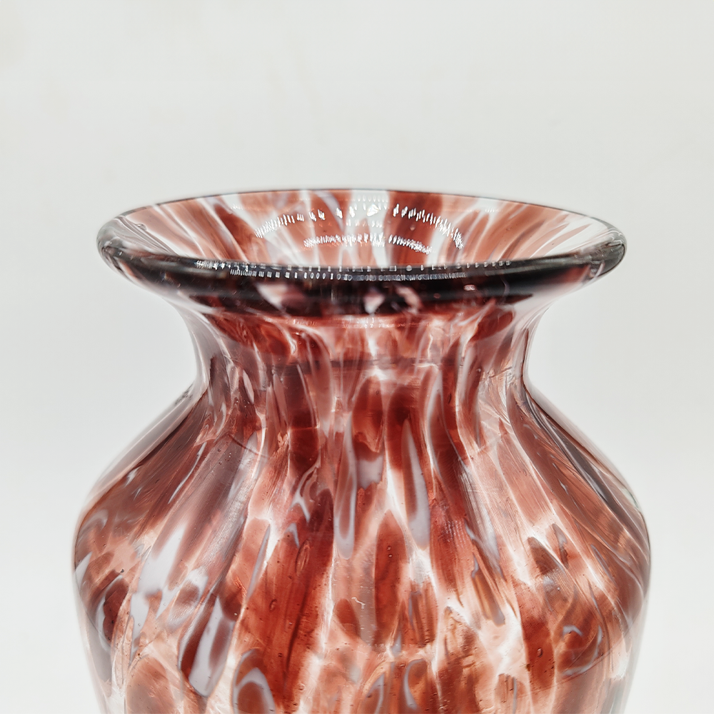 Vintage Pair of Hand Made Vases in Murano Glass - 1960s