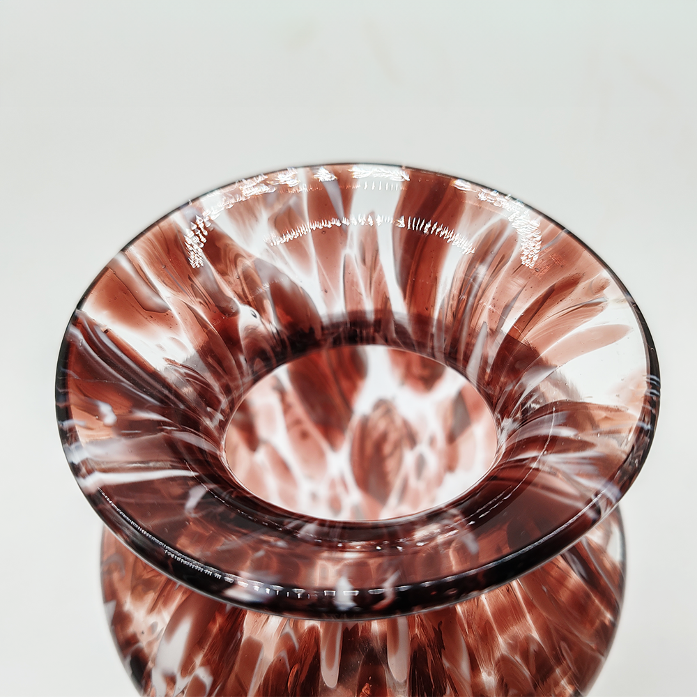 Vintage Pair of Hand Made Vases in Murano Glass - 1960s