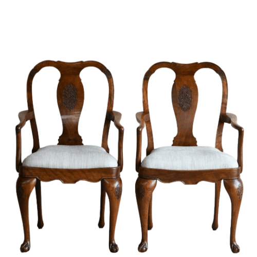Pair Anglo Chinese Chairs