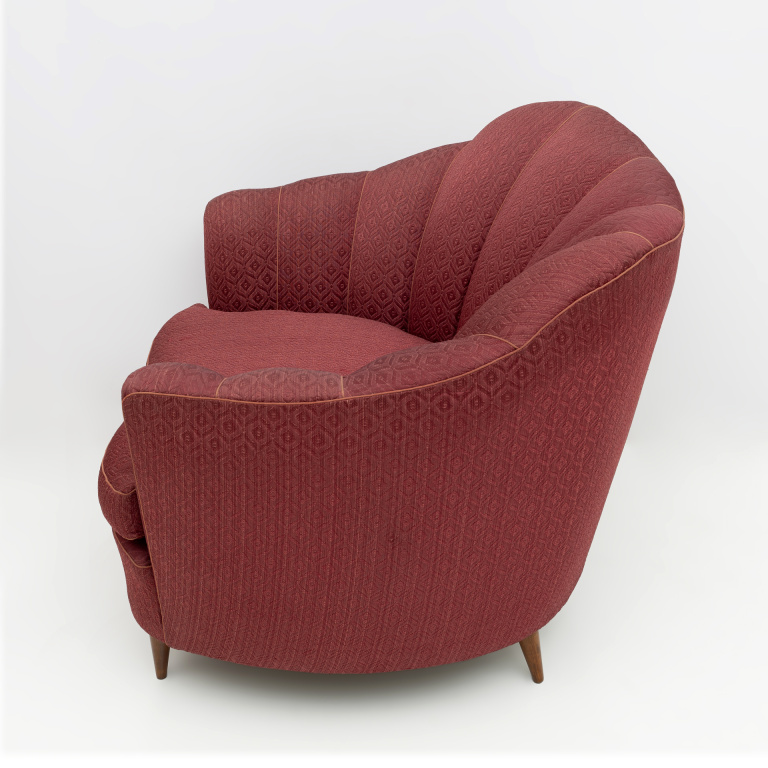 Pair of Gio Ponti Mid-Century Modern Velvet Armchairs for Casa e Giardino, 1950s - Image 8