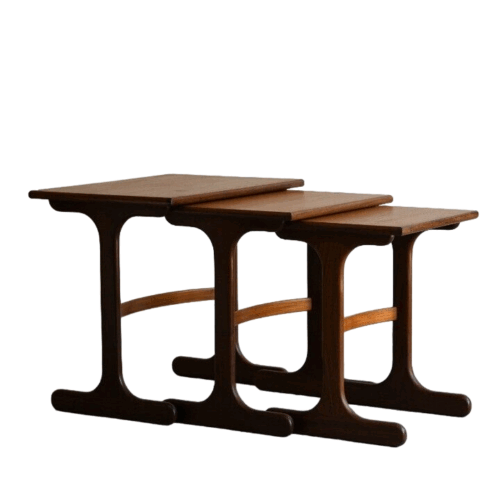 Retro Graduated Nest G Plan Teak Side Occasional Tables