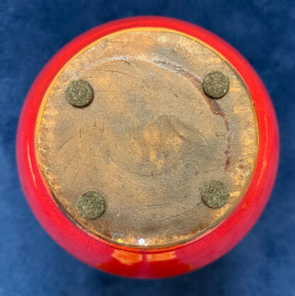 Large Italian Red & Grey Ceramic Glazed Vase, 1970s - Image 17
