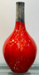 Large Italian Red & Grey Ceramic Glazed Vase, 1970s