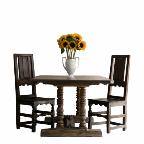 Rustic Oak Rectangular Refectory Dining Table