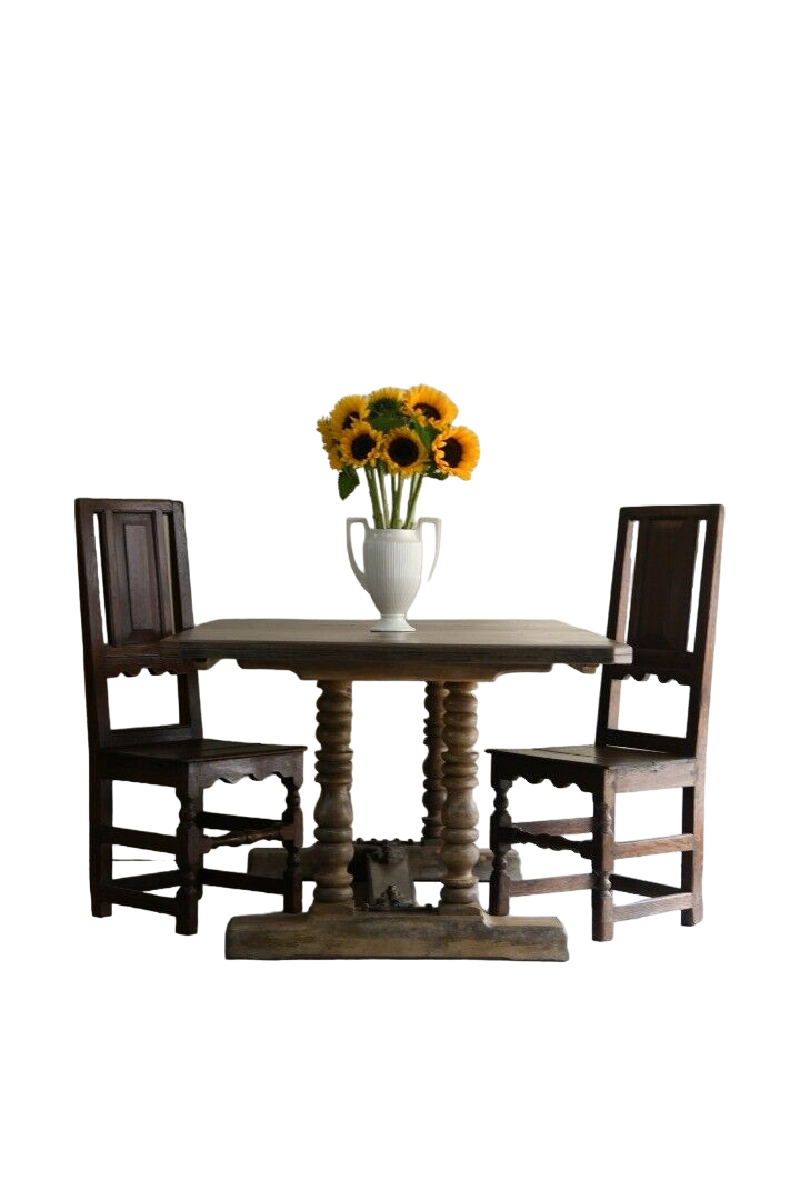 Rustic Oak Rectangular Refectory Dining Table