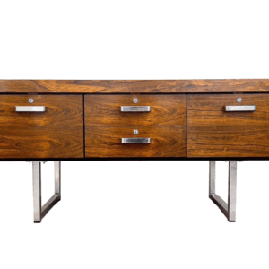 Trevor Chinn & Ray Leigh for Gordon Russell Prestige Rosewood & Chrome Sideboard