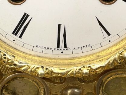 A fine, 19th Century French Empire, Gilt Mantel Clock by Raingo Freres - Image 4