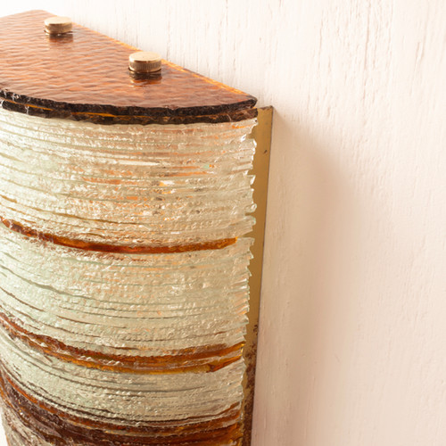 Albano Poli glass wall light for Poliarte - Big Version