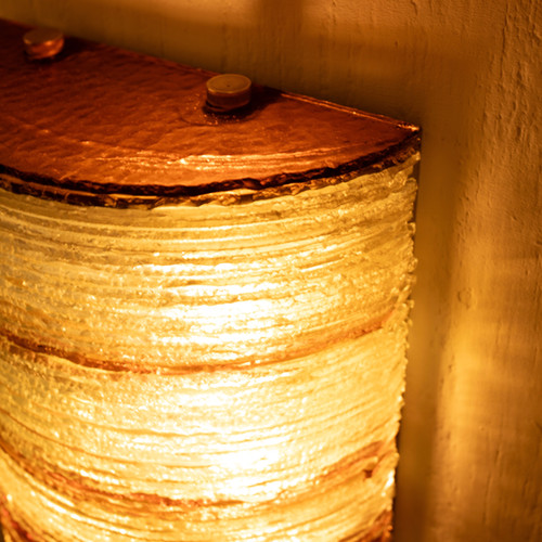 Albano Poli glass wall light for Poliarte - Big Version
