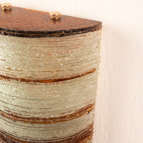 Albano Poli glass wall light for Poliarte - Big Version
