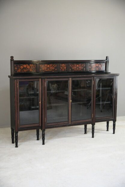 Antique Victorian Aesthetic Movement Glazed Side Cabinet - Image 2