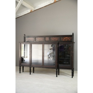 Antique Victorian Aesthetic Movement Glazed Side Cabinet