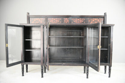 Antique Victorian Aesthetic Movement Glazed Side Cabinet - Image 4