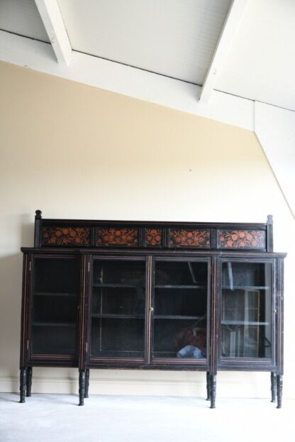 Antique Victorian Aesthetic Movement Glazed Side Cabinet - Image 3