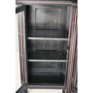 Antique Victorian Aesthetic Movement Glazed Side Cabinet