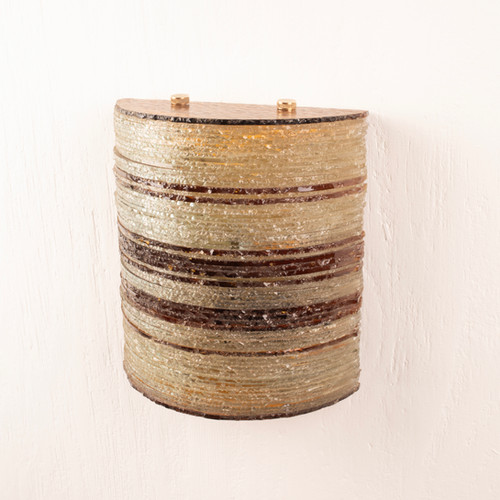 Glass Wall Light by Albano Poli for Poliarte - Small Version