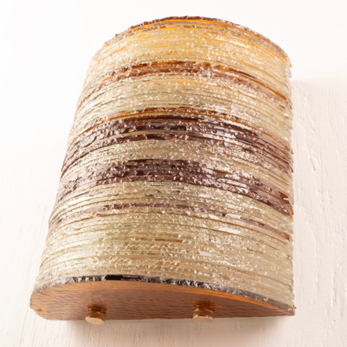 Glass Wall Light by Albano Poli for Poliarte - Small Version