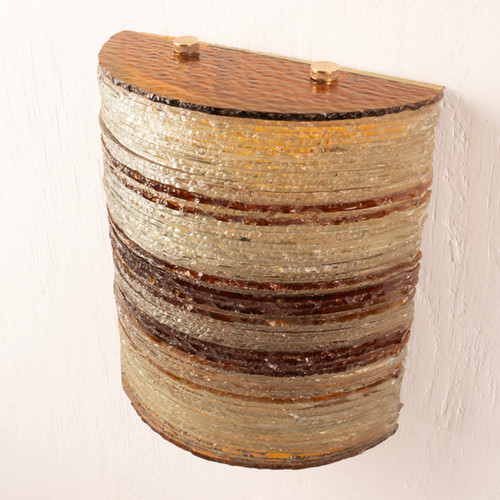 Glass Wall Light by Albano Poli for Poliarte - Small Version