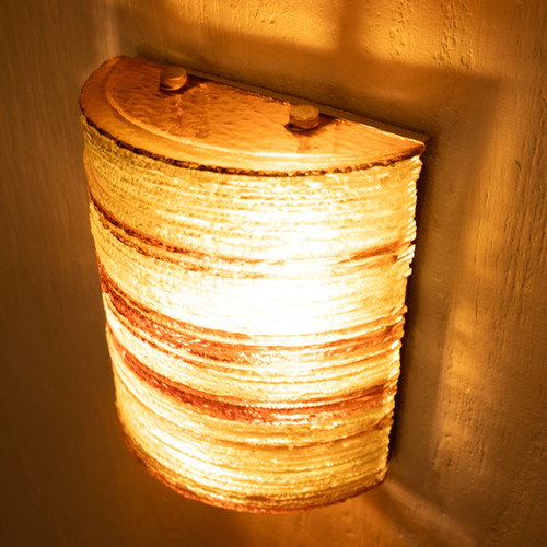 Glass Wall Light by Albano Poli for Poliarte - Small Version